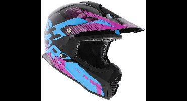 Shark Varial Anger crosshelm glans zwart roze blauw XS