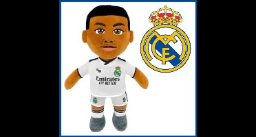Kylian Mbappé 9 - Real Madrid Voetbal Pluche Knuffel Pop 28 cm