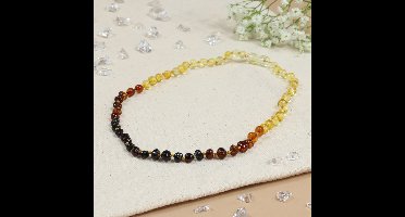 Baby Natura - Barnsteen ketting - Kind - Rainbow - 36 cm