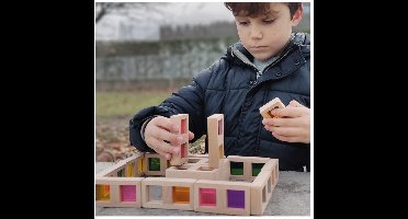 Andreu Toys domino spel transparant educatief karton multicolor.