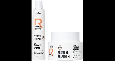 Schwarzkopf - R-TWO - Resetting Shampoo 250 ml & R-TWO Rescuing Treatment 200 ml - Voordeelset