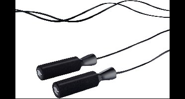 Umbro Fitness - Springtouw - 275 cm - 125 gram Lichtgewicht Sport Springtouw - 700 calorieën per uur - PVC/ST/PP/NBR Duurzaam - Zwart