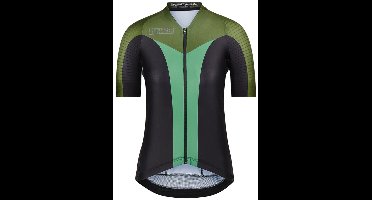 Bioracer Icon Dames Wielershirt Block Moss Green Maat S