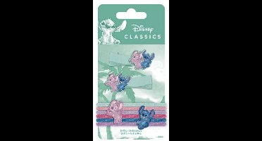 HAAR SET LILO & STITCH - 2 x CLIP + 6 x ELASTIEK