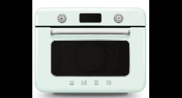 SMEG COF01PGEU - Vrijstaande Combi-stoomoven - Watergroen - Jaren 50 Design