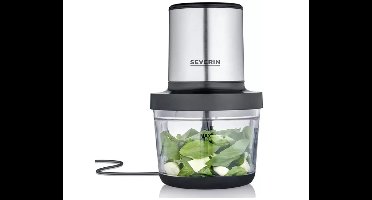 Severin KM 3867 Hakmolen - hakmolen elektrisch - 400 W - Zwart (mat), RVS (geborsteld), Glas