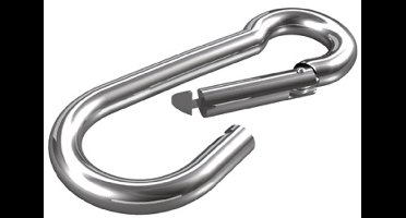 dörner + helmer 4915104 Karabijnhaak roestvrij staal A2 10 mm x 100 mm 1 stuk(s)