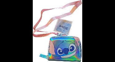 Stitch portomonnee metallic Disney
