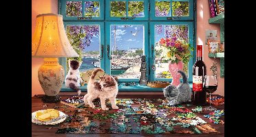 Schmidt Aan de puzzeltafel - Premium Quality Puzzel 1000 stukjes - 12+ jaar