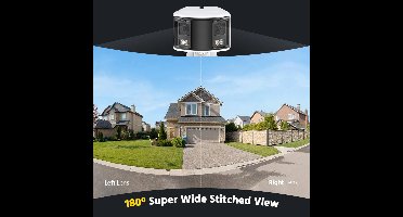 Beveiligingscamerasysteem - 8MP Camera - Openlucht - AI-menselijke detectie - Beveiligingscamera - POE-camera - Bewakingscamera - 1 stuk - Wit