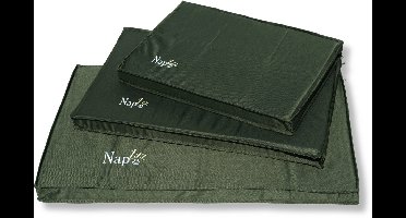 NapZZZ Benchkussen Waterproof Donker Groen Maat XXL: 120 x 74 x 6 cm Orthopedisch