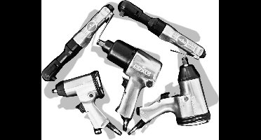 Luchtgereedschapset – 5-delig – Pneumatisch – in Softmodule | Maximus