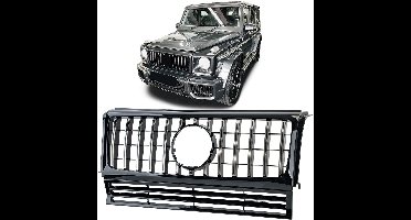 Sport Grille voor Mercedes G-Klasse W463 (1990-2018) GT Look Zwart Glans & Chroom