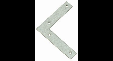 Raamhoek recht – 70x70 mm – 14 mm breed – 2 mm dik – verzinkt staal – per 4 stuks – versterkingshoek – hoekplaat