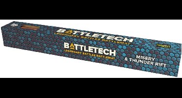 BattleTech Legendary Battles BattleMat: Misery & Thunder Rift - Catalyst Game Labs