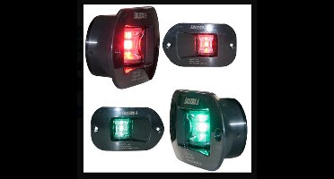 Lalizas Fos Led 12 Port Starboard Side Recessed Licht Zwart