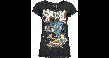 Ghost Lightning Dames T-shirt - antraciet - M