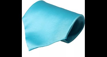 Silk Necktie Turquoise Solid - Blue Ties