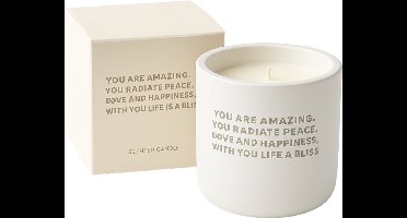 The Gift Label Geurkaars Cemented Candle Beige