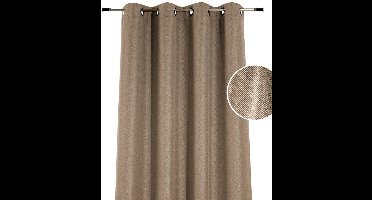 Home Style Kant en Klaar Gordijn – Verduisterend – Met Ringen – 135x260 cm – Taupe