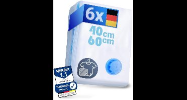 SilverRack Vacuumzakken voor Kleeding, Kussen, Jassen en Dekbedden | 6 Stuks 40x60 cm | Vacuum Opbergzakken | Vacuümzakken voor Reizen, Koffer en Opslag | Vacumeerzakken