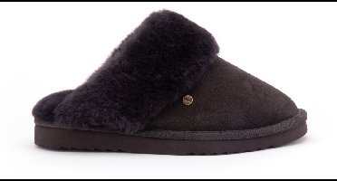 Warmbat Flurry Suede Dames Sloffen - Choco