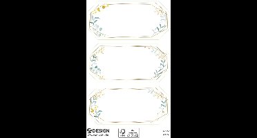 Decoratieve label-etiketten met sierkader