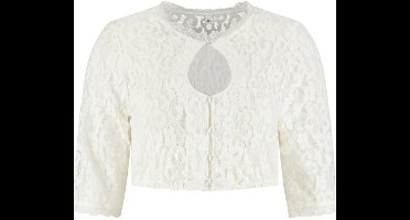 Dirndl Blouse Oktoberfest - Cremé - Druppelvormige Halslijn - Dames - Maat M