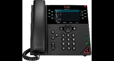 POLY VVX 450 IP telefoon Zwart Handset met snoer LCD 12 regels