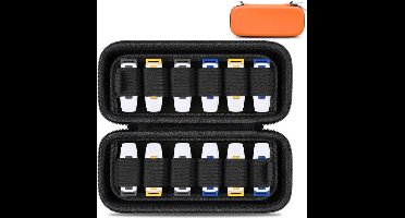 Sounix Case Geschikt Voor USB-sticks - Externe Harde Schijf Case - 20x10x5.5cm - Geheugenkaarten Case - Oranje