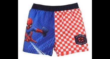 Marvel - Spiderman - Zwembroek - Maat 104 - Blauw met rood - Spider-Man - Zwemboxer