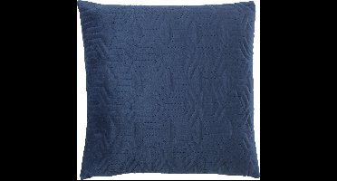 Dutch Decor JOAN - Sierkussen blauw 45x45 cm - Inclusief binnenkussen