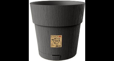 Bloempot 'Ethica' 30 cm - Met zelfbewatering – Voor binnen & buiten - Antraciet