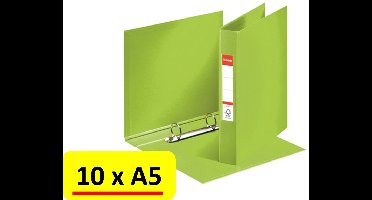 Ringband Esselte Vivida A5 2R PP 25mm Groen - 10 stuks