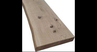 Rustiek Eiken Plank Boomstamrand - 160x20/25cm - Dikte 42mm - Massief Eiken