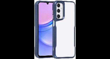 TUNIQ telefoonhoesje voor Samsung Galaxy A15 5G - Siliconen backcover - Donkerblauw