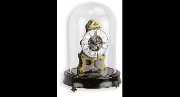 Tafelklok - Mechanische klok - Onder stolp - 18,7 cm hoog