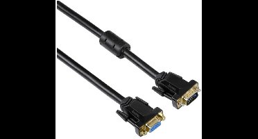 VGA-verlengkabel 3m verguld