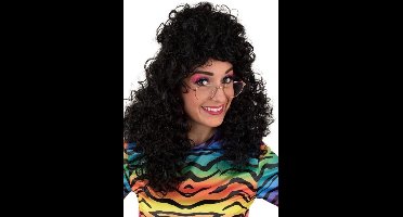 Pruik - Lola - Lang krullend haar - Zwart