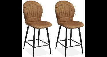 MX Sofa - Barstoel Sprint - Cognac (set van 2 stoelen)