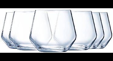 Ultraheldere glazen set - vaatwasmachinebestendig - set van 6 - duurzaam