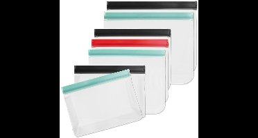 Voedselzakken 1 / 1,2 / 1,6 l 7 stuks - Gripzakjes voor Voedselopslag - Zakken voor Voedsel - Ziplock Bags - Zakjes - Gripzakken