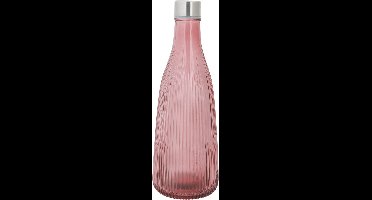 Cosy & Trendy Waterkaraf Atla met RVS Dop - Glas - 1 liter - Maroon
