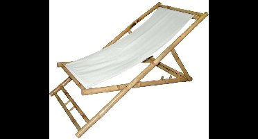 Lucio strandstoel met canvasdoek - wit