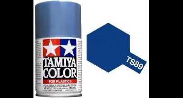 Tamiya Hobbyverf Acrylverf - TS-89 Pearl Blue - Gloss - Acryl Spray - Verf spuitbus - 100 ml