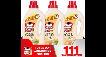 Omino Bianco Marseille - Vloeibaar wasmiddel - 3 x 1.48 L - Geconcentreerd