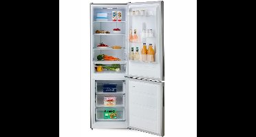 PRIMO PR184CIN Koelvriescombinatie - No Frost - 310L - Vrijstaande Koelkast - D - 38 dB Stil – Inox