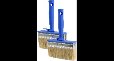 FX Tools Blokkwast van 14 x 4 cm - 5x - schilderen - verfspullen - dikke kwasten - kunststof - syntetische haren