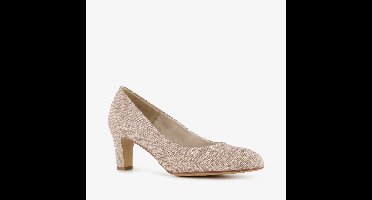 Tamaris dames pumps met glitters champagne - Beige