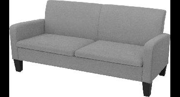 vidaXL - Driezitsbank - 180x65x76 - cm - lichtgrijs